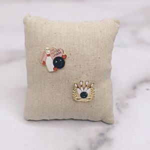 Colorful enamel bowling pins